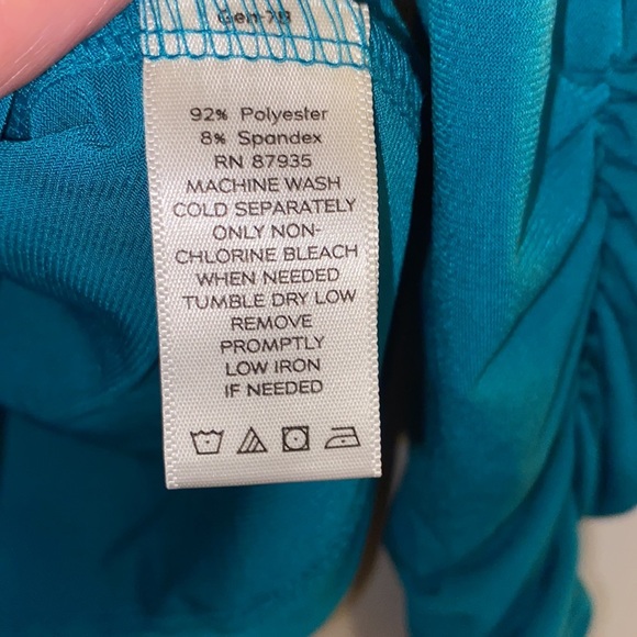 Susan Graver SZ L. NWOT. Bluish green color. - Picture 9 of 9